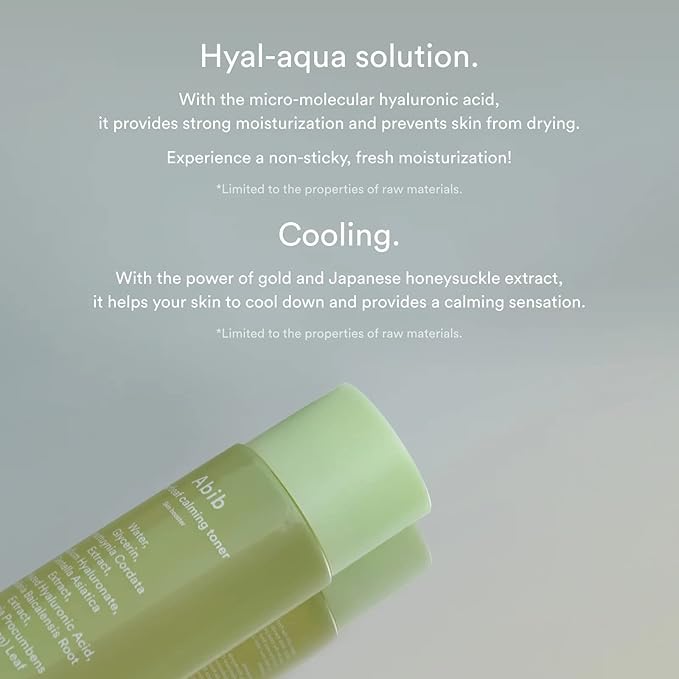 Abib Calming 2 Step Set with Cleanser I Heartleaf Calming Trio, All in One, Soothing Acne, Pimple, Mild Acidic for Senstive Skin, Irritated Skin-VivaGrace Women