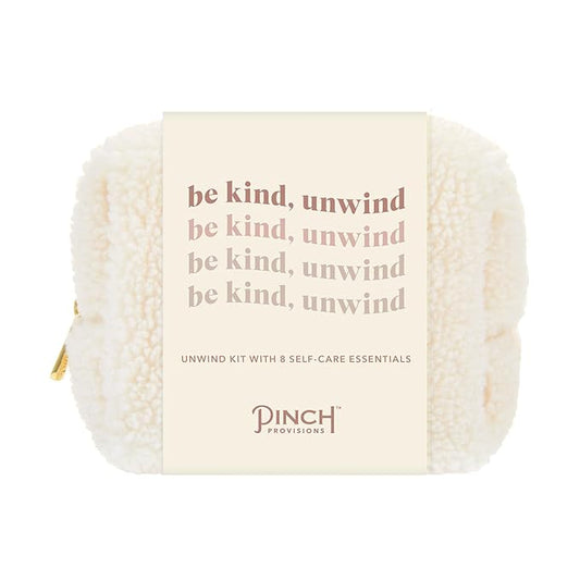 Pinch Provisions Be Kind UnWind Kit, Includes 8 Luxury Self Care and Spa Beauty Essentials, Perfect for Birthday Present, Self-Care Nights, Bachelorette, Christmas or Slumber Party Gift-VivaGrace Women