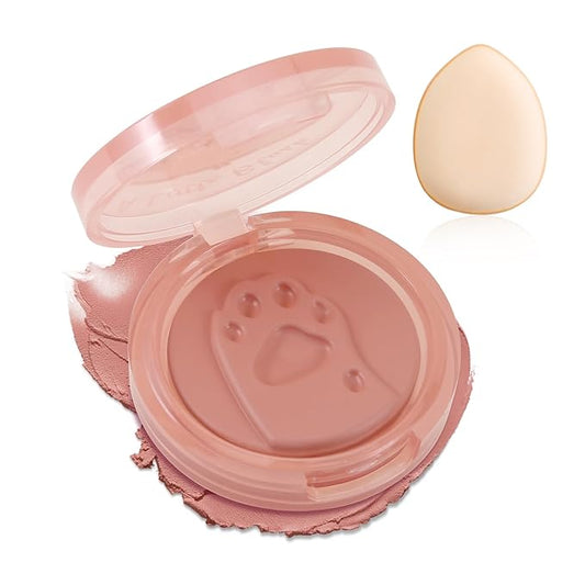 Boobeen Matte Blush Palette for Cheek, Pink Blush Cream, High Pigment Blush, Blendable Face Blusher for Confident Natural Makeup-VivaGrace Women