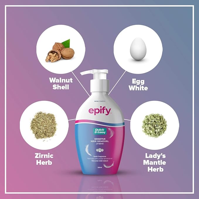 Epify Intimate Hair Removal Cream for Men and Women - Pubic, Bikini & Sensitive Areas (Pack of 6)-VivaGrace Women