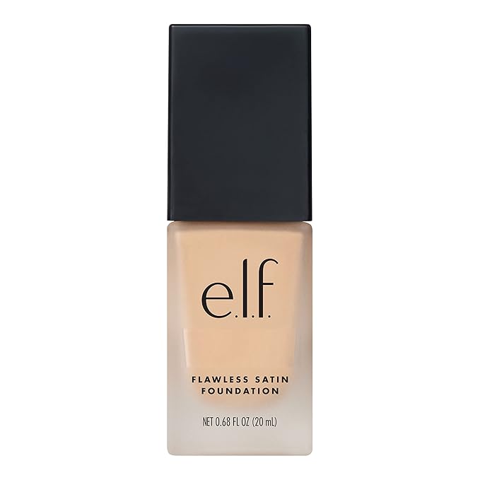 e.l.f. Flawless Finish Foundation, Lightweight & Medium Coverage, Semi-Matte Finish, Light Ivory, 0.68 Fl Oz (20mL)-VivaGrace Women