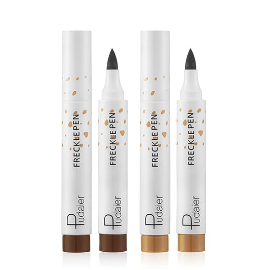 Freckle Pen 2 Colors Waterproof Lasting Natural Like Face Freckle Makeup Pen 2 Pcs 0.17 Fl Oz-VivaGrace Women
