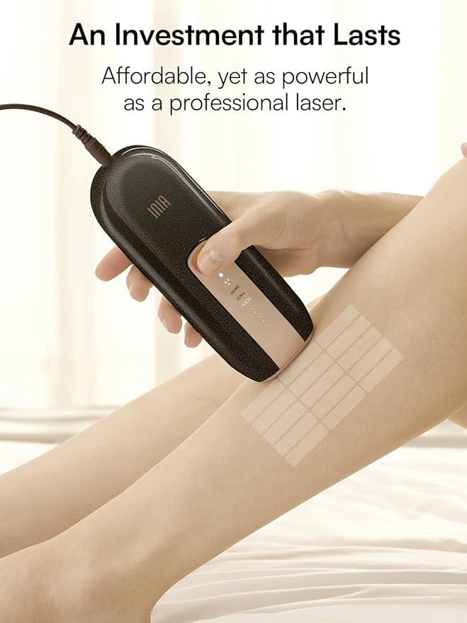 Laser Hair Removal Device for Women and Men, INIA Fond Hair Remover with Long-Lasting in Hair Reduction for Body&Face, Safe at-home Results for Armpits, Bikini and Legs-VivaGrace Women
