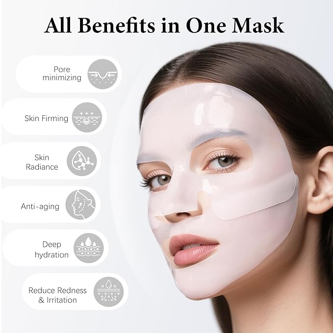 ISTON 4 Pack Collagen Face Mask, Collagen Real Deep Anti Wrinkle Lifting Mask | Firming,Pore Minimizing | Overnight Hydrating Face Masks Skincare for Glass Skin |TikTok Trend Items Skin Care-VivaGrace Women