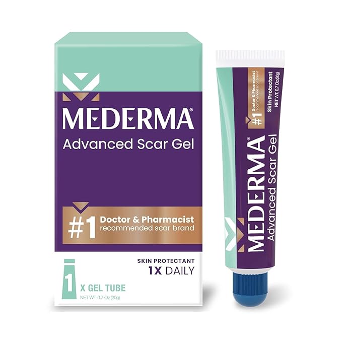 Mederma Stretch Marks Therapy, Helps Prevent and Treat Stretch Marks & Advanced Scar Gel, Treats Old and New Scars, Reduces the Appearance of Scars from Acne, Stitches, Burns and More, 0.70oz (20g)-VivaGrace Women