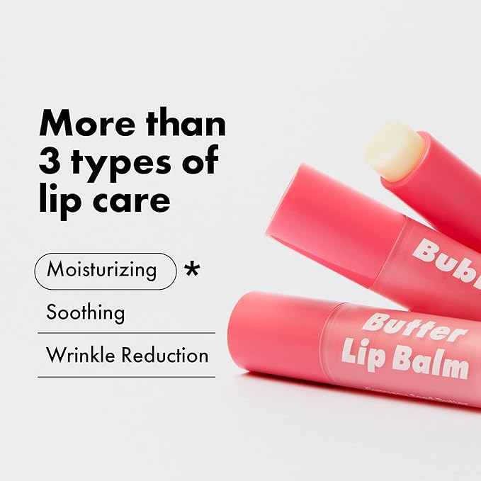 UNPA BubiBubi Vegan Lip Balm | Korean Lip Balm for Dry Cracked Lips | Lip Moisturizer for Very Dry Lips | Lip Repair Overnight Hydrating Lip Balm for Girls | Organic Chapstick Korean Lip Care Products-VivaGrace Women