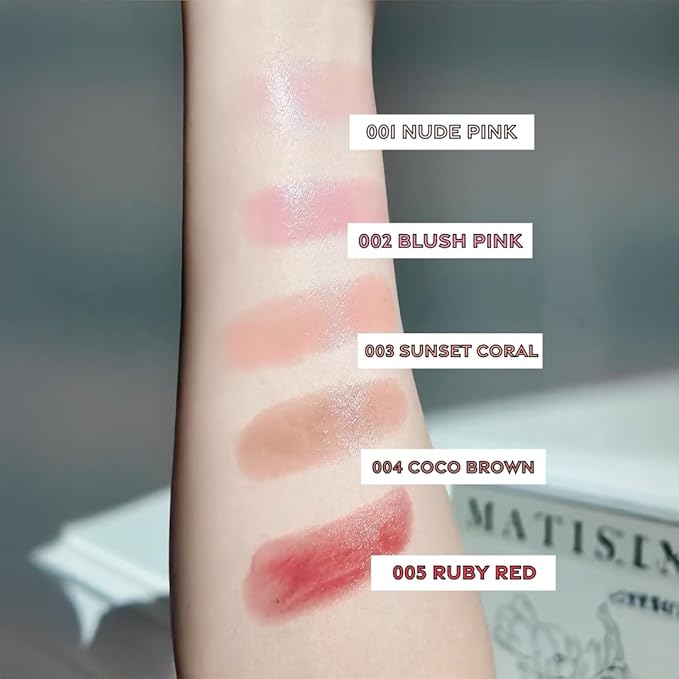 Lip Balm – Long-Lasting Hydration with Natural Color – Korean Beauty, Oasis Plant Complex, Silicone-Free, Vegan & Cruelty-Free Lip Care (003 Sunset Coral)-VivaGrace Women