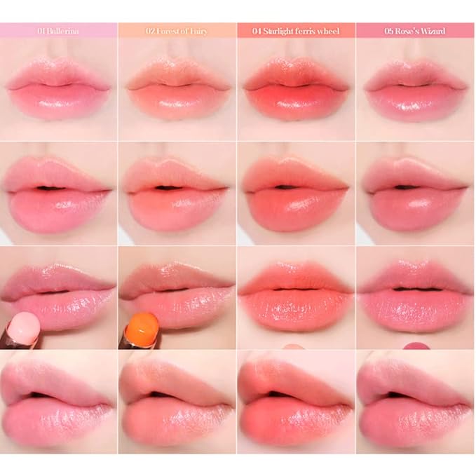 Sparkle Cute Lip Balm, Color Changing, Moisturizing, Shimmery Finish, #01 Ballerina-VivaGrace Women