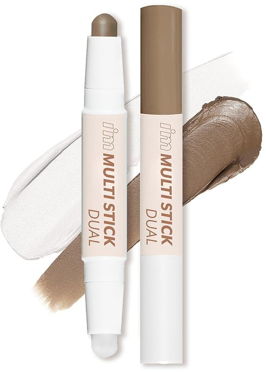 I'M MEME I'm Multi Stick Dual | Two Shade Shading and Highlighting Matte Finish | Suitable for Beginners Portable Size | 002 Cool Contouring-VivaGrace Women