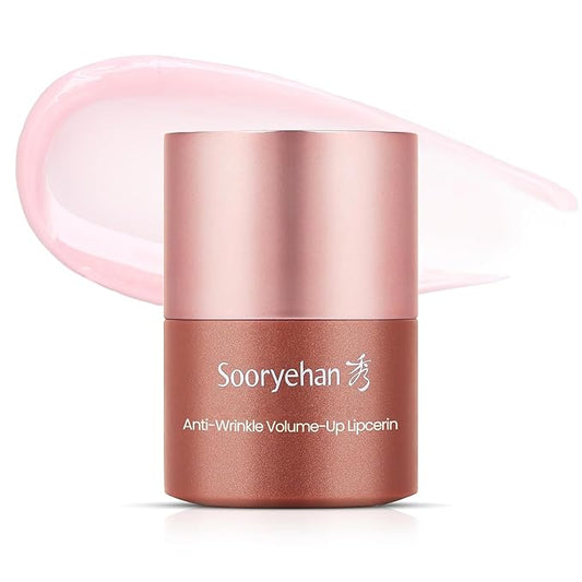 Sooryehan Tinted Lipcerin Lip Balm (0.5fl oz) - Age-Defying, Plumping, Hydrating, Nourishing Lip Care for Dry, Chapped Lips. Korean Skin Care. Peptides, Collagen, Shea Butter, Plant-Based Squalane.-VivaGrace Women