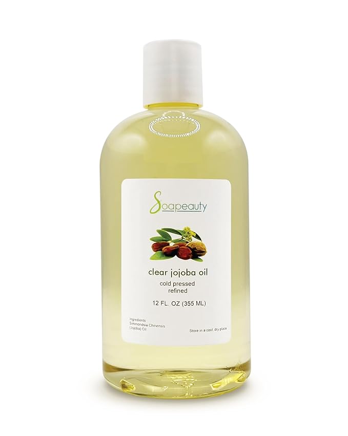 Soapeauty Clear Jojoba Oil | 100% Pure & Natural | Refined, Cold Pressed, Hexane Free | Moisturizing Oil for Skin, Face, Hair & Nails | 12 fl oz-VivaGrace Women