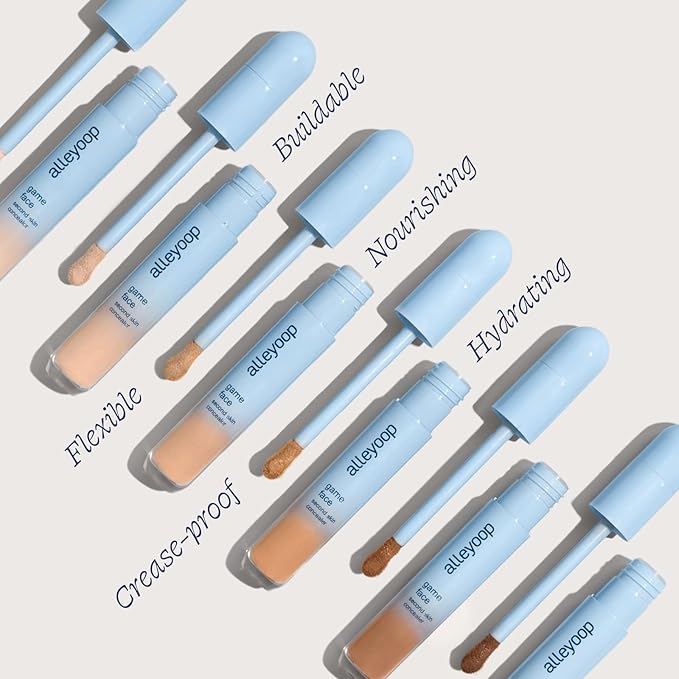 Alleyoop Game Face Concealer Makeup, Lightweight to Medium Buildable Coverage Under Eye Concealer, For Blemishes, Crease-proof and Hydrating with Smooth Second Skin Finish - Winner-VivaGrace Women