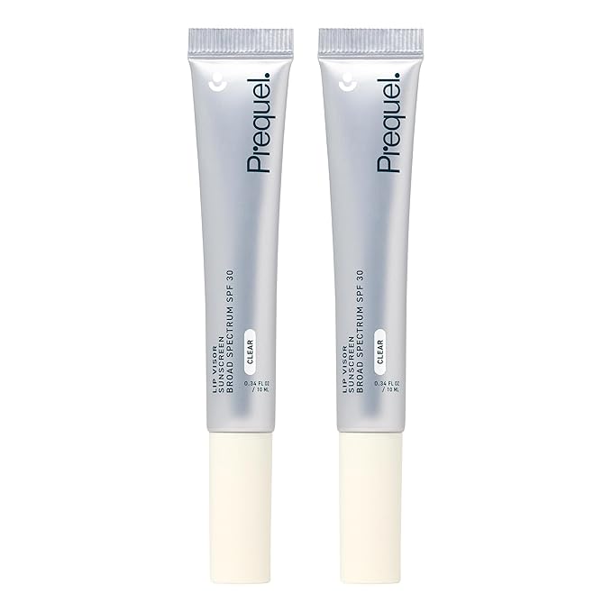 Skin Lip Visor, Clear Lip Balm with SPF 30 PA+++. Mint Flavored with Non-Sticky Finish – Moisturizing Semi Gloss Balm Sunscreen for Daily Use - 2 Pack-VivaGrace Women