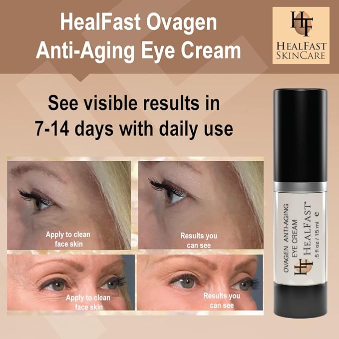 The Original Ovagen Anti-wrinkle Eye Cream with Retinol (.5 Oz) | Smooth Fine Lines and Hyaluronic Acid to Brighten Dark Circles and De-Puff Bags Skincare-VivaGrace Women