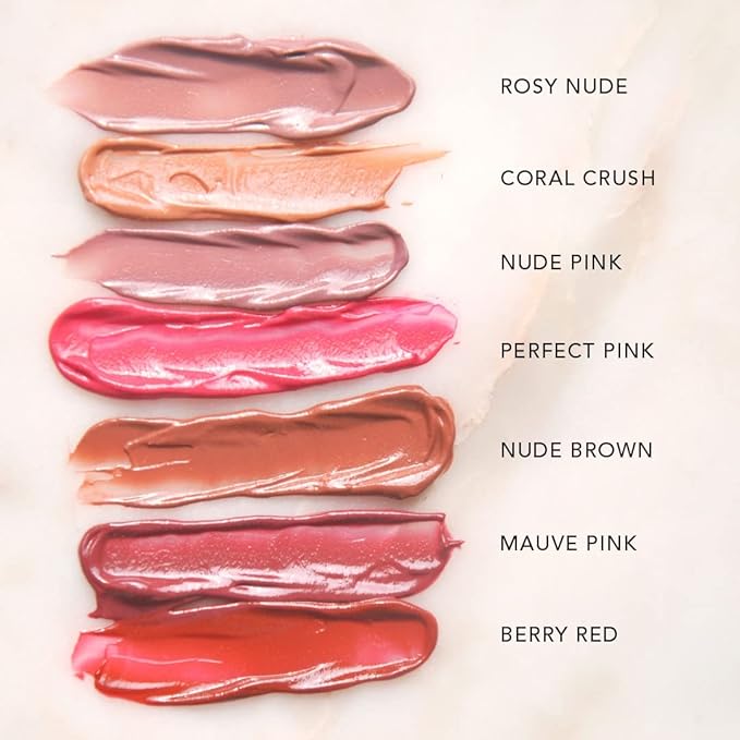 Oh-So-Luxe Liquid Tinted Lip Balm, Hydrating & Nourishing Tinted Lip Oil for dry dark lips, results in Soft & Glowing Lips, Moisturizing, Non-Sticky Mauve Pink Shade - 0.10 Fl Oz - RAS LUXURY OILS-VivaGrace Women