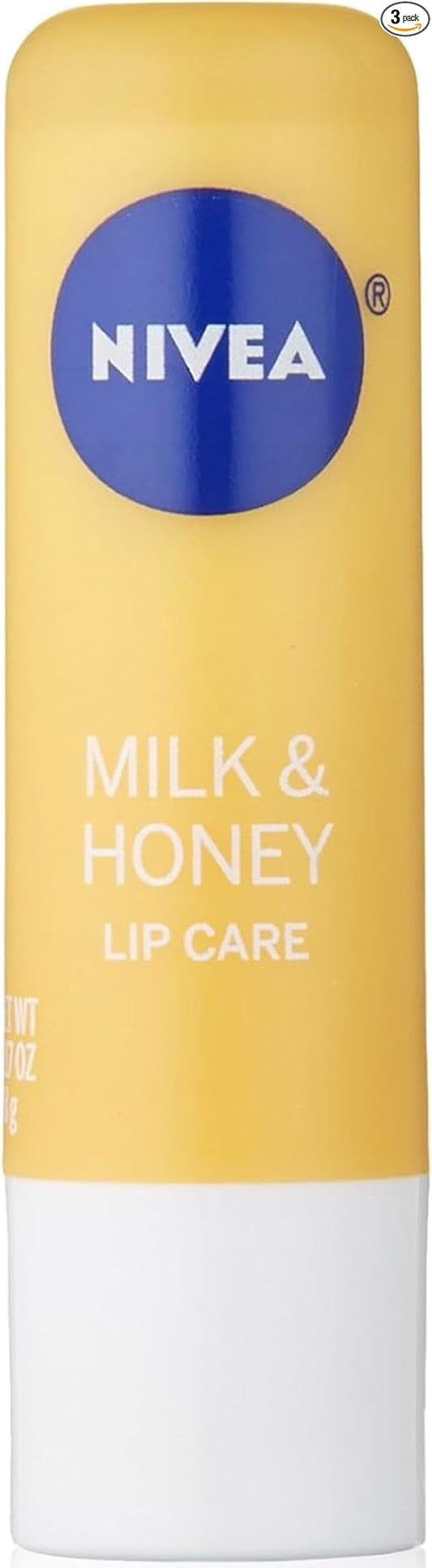 Nivea Milk and Honey Lip Care 0.17 Ounces (Pack of 3-VivaGrace Women