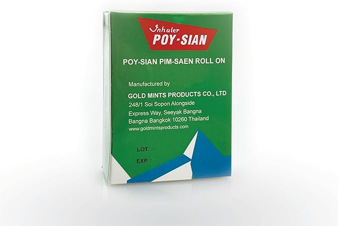 POY-SIAN Thai Pim-Saen Balm Oil 5ml Roll-On (Pack of 3)-VivaGrace Women