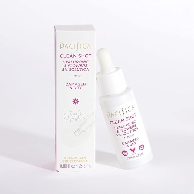 Pacifica Clean Shot Hyaluronic and Flowers 5 Percent Solution Unisex 0.8 oz-VivaGrace Women