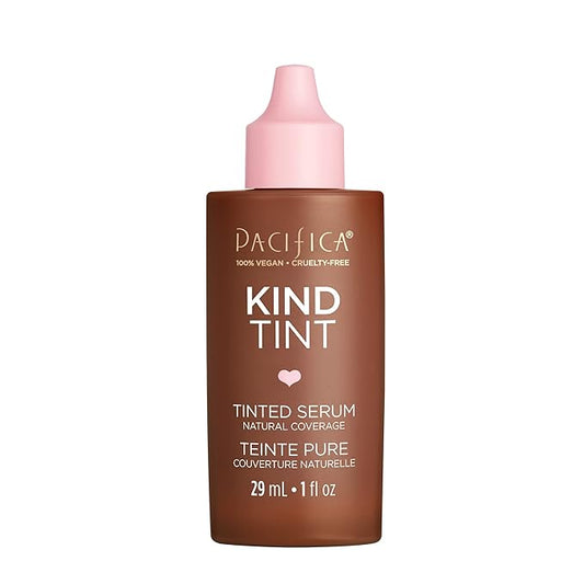 Pacifica Beauty Kind Tint Tinted Serum, Skincare, Vegan Collagen, Hyaluronic Acid, Vitamin C, Niacinamide, Caffeine, Hydrating, Lightweight Foundation, Natural Dewy Skin, Shade 02, 1 fl oz (1 Count)-VivaGrace Women