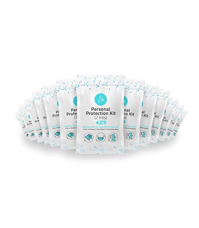 All-in-One Personal Protection Kits for TWO PEOPLE - 10 PACK-VivaGrace Women