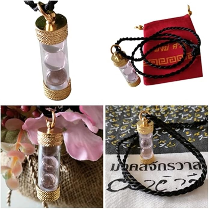 Thai Buddha Pendant Naga Eye Stone Pendant Color Pink Gem Men Women Energy Crystals for Healing and Protection Handmade Necklaces for Men-VivaGrace Women