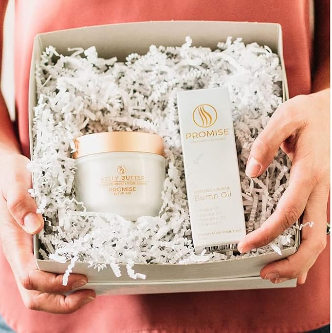 Promise Stretch Mark Prevention Kit, Scars and Dry Skin, Ultra-Hydrating Stretch Mark Cream and Stretch Mark Oil for Pregnant Women, Vegan, Non-Toxic, Set-VivaGrace Women