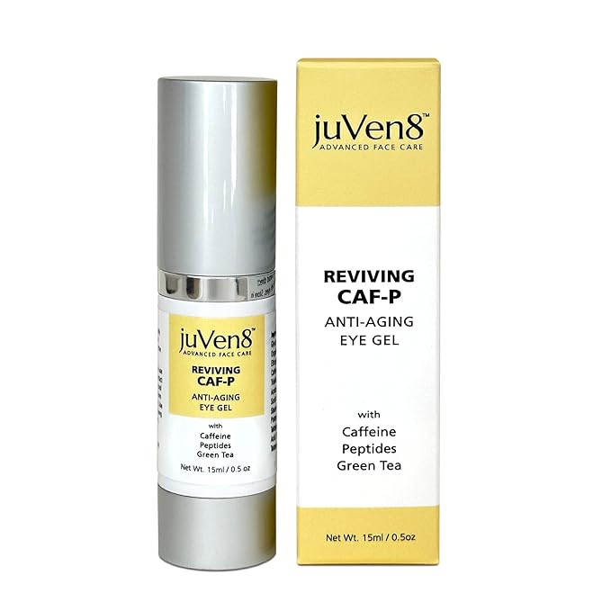 Reviving Eye Gel, 15ml - with Caffeine, Peptides, Green Tea & Hyaluronic Acid - Anti-Aging, Anti-Wrinkle, Dark Circles Eye Cream-VivaGrace Women