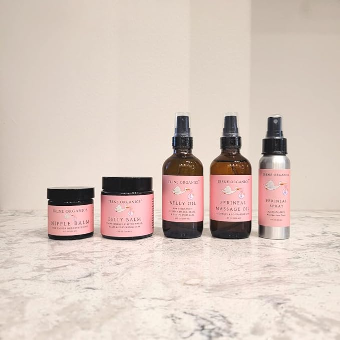 Belly Bundle - Organic Belly Balm and Natural Oil for Pregnancy Stretch Marks and Scars (5 piece set - SM)-VivaGrace Women