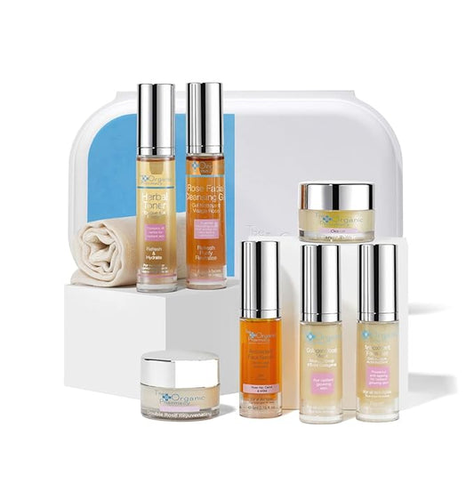 The Organic Pharmacy Essential Skin Care Kit - 7 Pc Travel-size Collection-VivaGrace Women