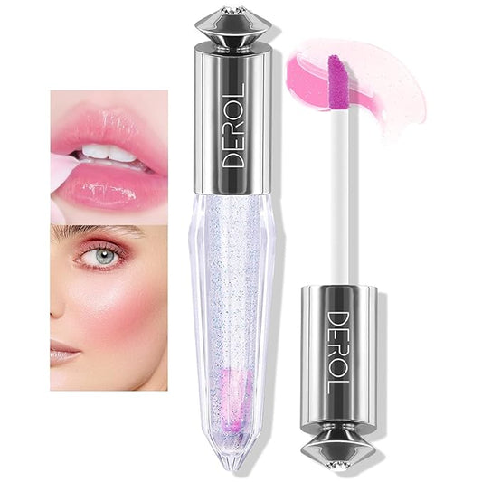 Color Changing Clear Liquid Blush for Cheeks and Lips, Moisturizing Multi-use Rouge Blush Gel, Magic Tinted Balm Waterproof Transparent Cream Liquid Blush, Glossy Shiny Finish Korean Blush Makeup -5ml-VivaGrace Women