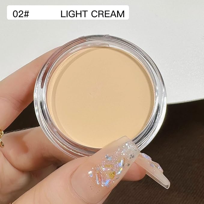 7 Color Solid Concealer Full Coverage Correcting Cream Concealer Waterproof Long-lasting Under Eye Concealer for Dark Circles Color Corrector Pro Concealer (Color 01)-VivaGrace Women