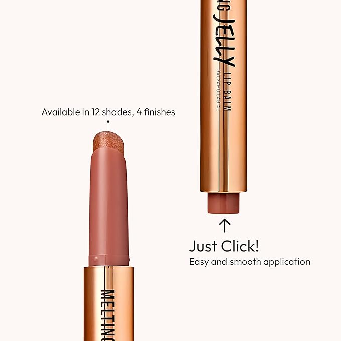 KISS NEW YORK Professional Melting Jelly Lip Balm, High Shine & Moisturizing Lip Stick, Long Lasting, Plumping Effect Look, Non-Sticky & Not Cakey, Easy Application & Natural Coverage (Chili Mango)-VivaGrace Women