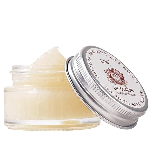 Coconut Lip Scrub - Gentle Exfoliation & Conditioning for Chapped Lips - 0.53oz Sugar Vegan Polish-VivaGrace Women
