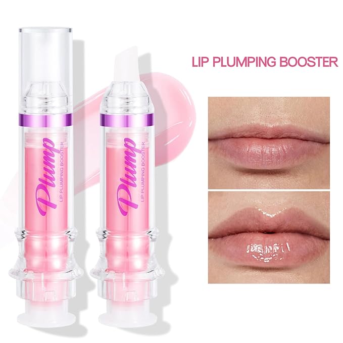 Lip Plumper Gloss,Natural Spicy Lip Plumping Booster Moisturizing Hydrating Lip Plumping Oil and Lip Care Serum for Women Girls(#2)-VivaGrace Women