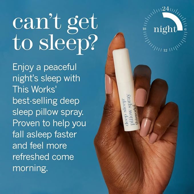 thisworks Choose Sleep Travel Kit, The Deep Sleep Pillow Mini Spray and Aromatherapeutic Roller Ball Infused with Eucalyptus, Frankincense & Lavender Essential Oils, 2x5ml-VivaGrace Women