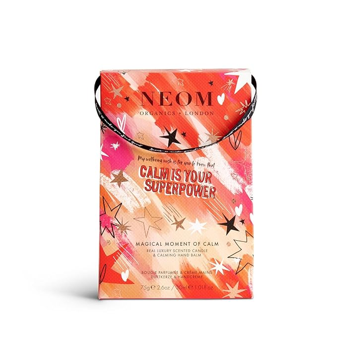 Neom- Magical Moment of Calm Gift Set | Real Luxury Travel Candle & Calming Hand Balm, 30ml | Scent to De Stress | Christmas Gift-VivaGrace Women