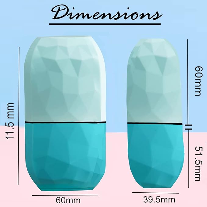 Ice Roller for Face & Eye Puffiness Relief - Enhance Your Natural Glow with Face Ice Roller, Ice Mold for Face with New Leak-Proof Design, Reusable Ice Face Roller-Gift for Women-VivaGrace Women