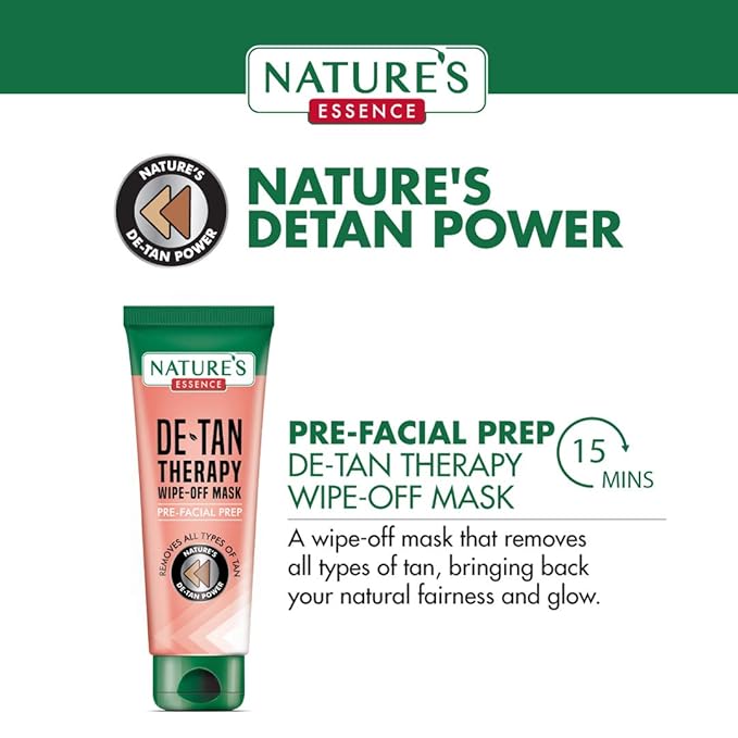 Nature's Essence Glowing Gold Facial Kit (60Grams+15ML)-VivaGrace Women