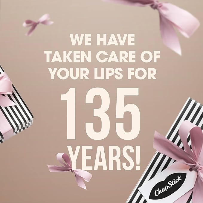 ChapStick Classic (1 Box of 12 Sticks, 12 Total Sticks, Cherry Flavor) Skin Protectant Flavored Lip Balm Tube, 0.15 Ounce Each, 12 Count (Pack of 1)-VivaGrace Women