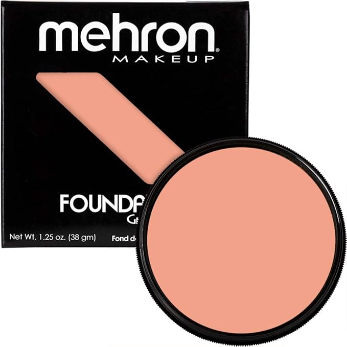 Mehron Makeup Foundation Greasepaint | Stage, Face Paint, Body Paint, Halloween Makeup 1.25 oz (38 g) (AUGUSTE)-VivaGrace Women