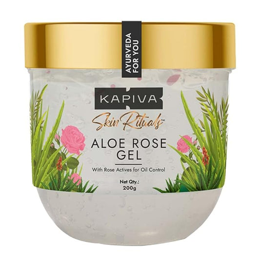 Skin Rituals Aloe Rose Gel 200 gms | After-sun Soothing Gel | For Sunburn Relief & Hydration | Clinically Tested Rose Actives| Ayurvedic Tan Minimiser-VivaGrace Women