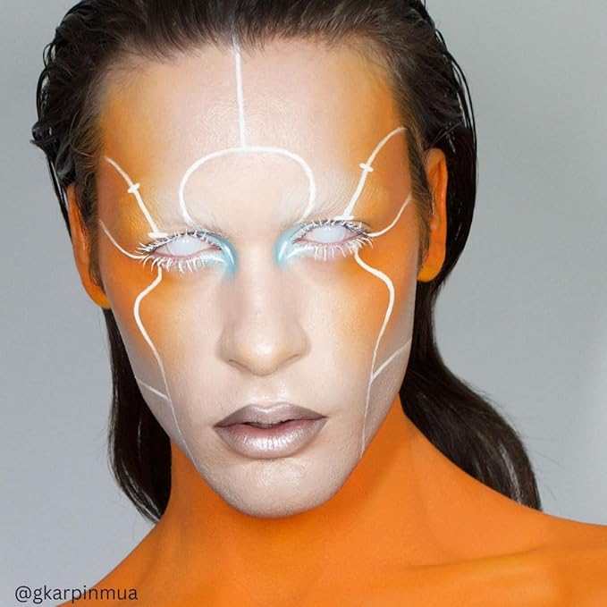 Mehron Makeup Liquid Makeup | Face Paint and Body Paint Perfect for Halloween, Cosplay I Air Brush Compatible 4.5 oz (133 ml) (Orange)-VivaGrace Women