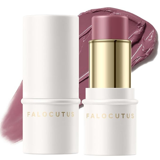 2Pcs Cream Blush Makeup Stick,Monochromatic Multi-Stick Face Blush for Cheek,Lip and Eye,Matte and Dewy Finish for Long Wearing,Easy Application.SERENITY-VivaGrace Women