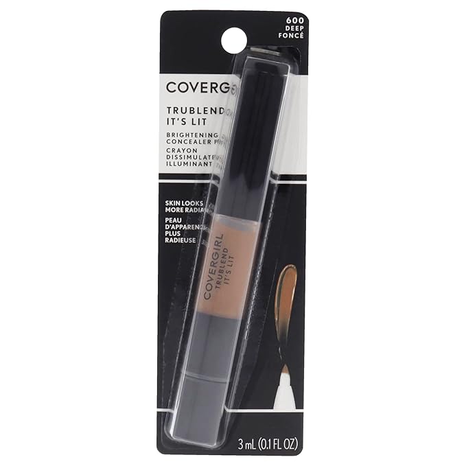 COVERGIRL Trublend It's Lit Concealer, Deep D6-D8, 0.10 Ounce-VivaGrace Women