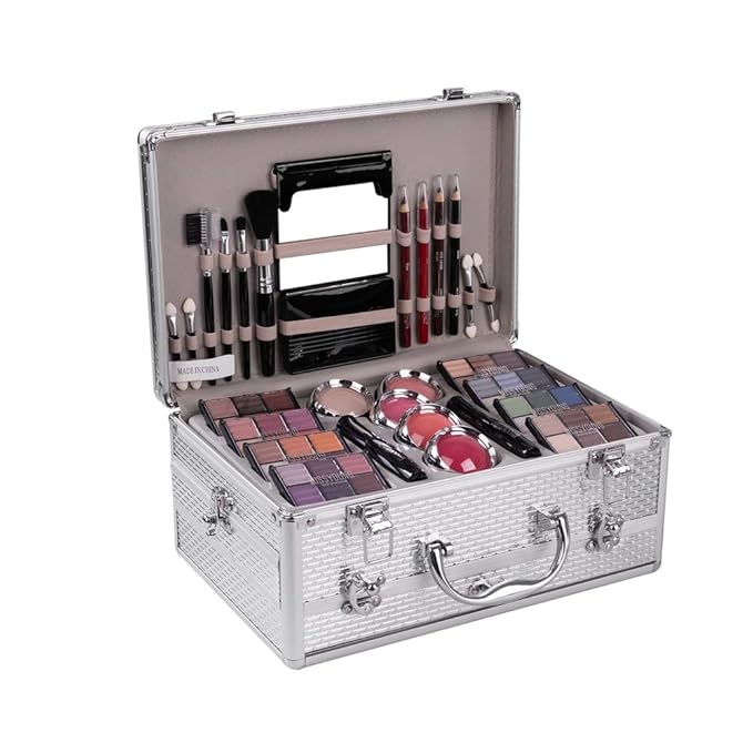 All-in-one Holiday Make up Gift Set | Makeup Kit for Women Full Kit Essential Starter Bundle Include Eyeshadow Palette Lipstick Blush Foundation Concealer Face Powder Mascara Lipgloss Brush-VivaGrace Women