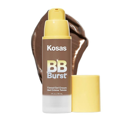 Kosas BB Burst Tinted Face Gel Cream - Supports Healthy Collagen, Smoothes Skin, Hydrates & Moisturizes - Lightweight Buildable Coverage - Deep Neutral Cool 41, (1 Oz/30 ML)-VivaGrace Women