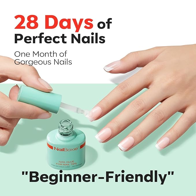 modelones Nail Glue, 9 in One Nail Glue for Press Ons, Clear Tips, Acrylic Nails, Need U V Light Cured, 15ML-VivaGrace Women