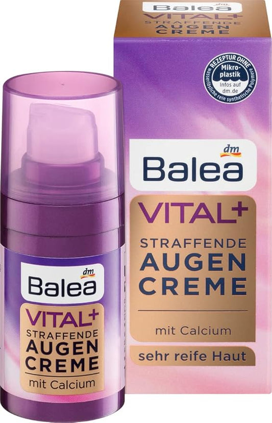 Balea Eye cream VITAL + Firming Eye Cream, 15 ml (Age: +50)-VivaGrace Women