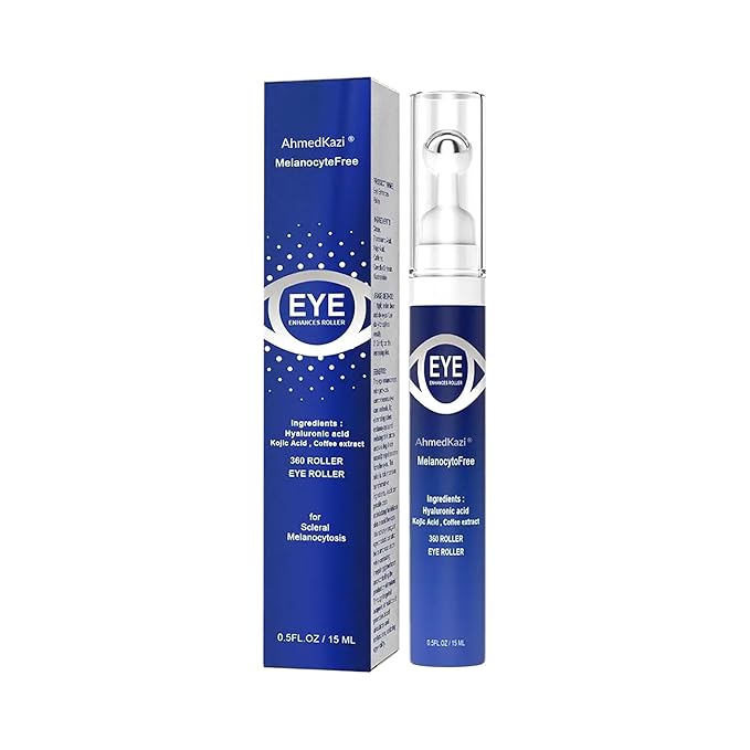 5% Caffeine Eye Serum and Under Eye Roller Cream with 360° Massage Ball for Dark Circles and Puffiness | Under Eye Bags Reduce Wrinkles & Fine Lines | Suitable for All Skin Types | Aloe Scented-VivaGrace Women