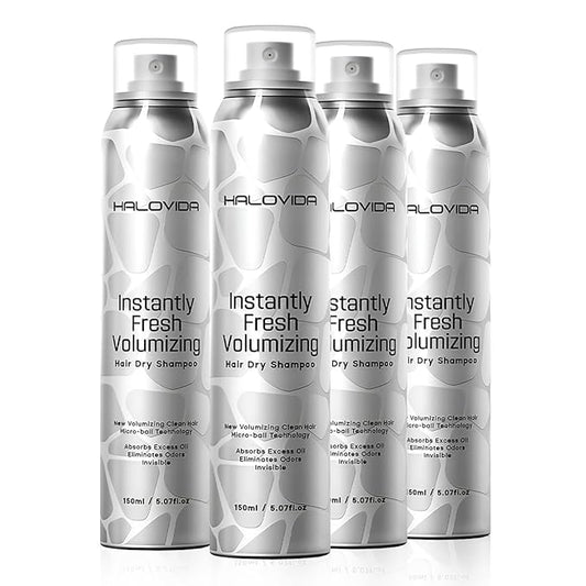 Dry Shampoo for Women, No White Residue Instantly Fresh Shampoo Spray, Absorb oils, Refreshing Volumizing Hair Dry Shampoo 5.07 FL.OZ (Pack of 4)-VivaGrace Women